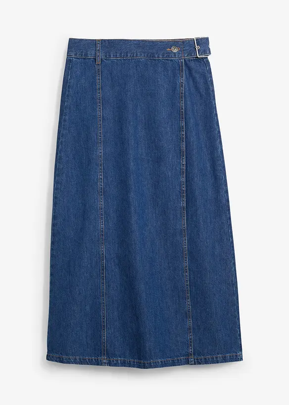 Spijkerrok in wikkellook, super soft, bonprix