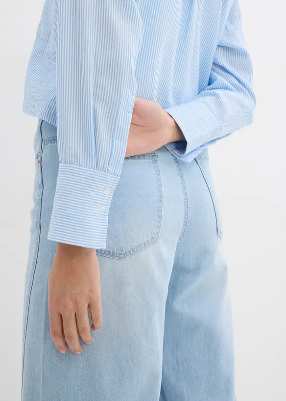 Oversized blouse van puur katoen, bonprix