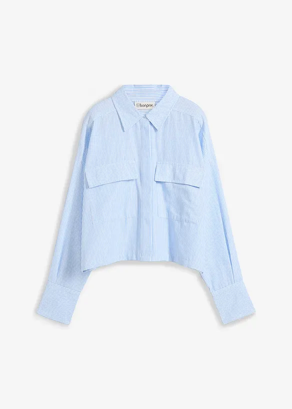 Oversized blouse van puur katoen, bonprix