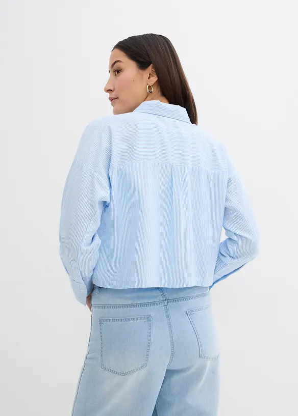 Oversized blouse van puur katoen, bonprix