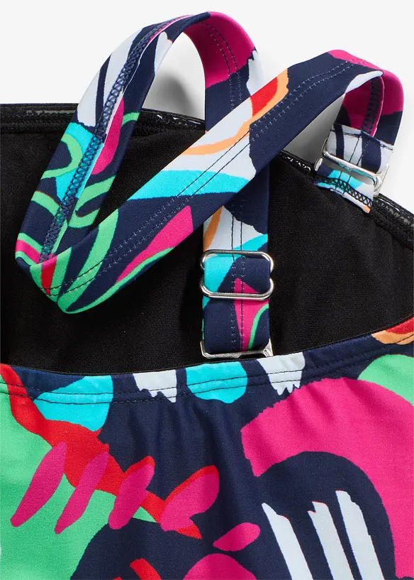 Bandeau badpak met afneembare bandjes, bonprix