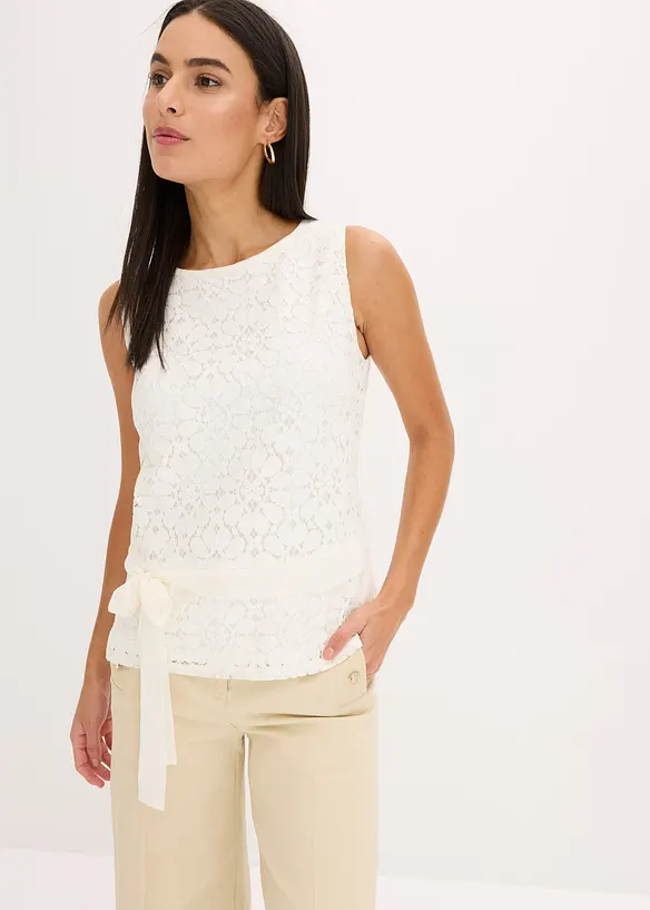 Kanten top, bonprix