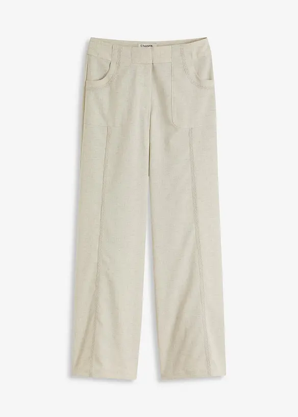 Marlene Dietrich broek met linnen, bonprix