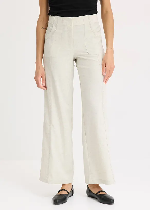 Marlene Dietrich broek met linnen, bonprix