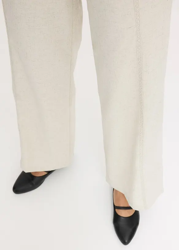 Marlene Dietrich broek met linnen, bonprix