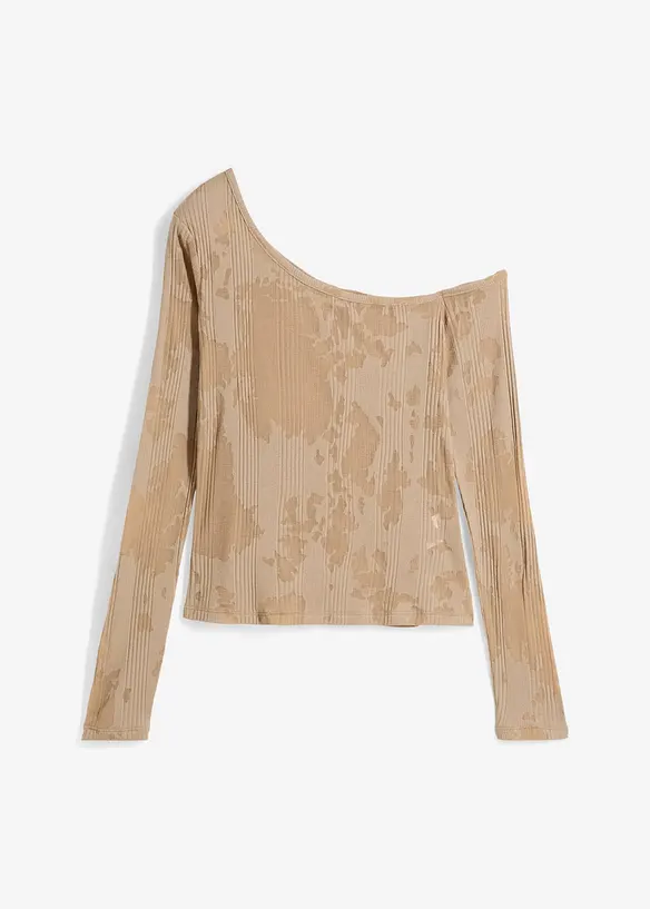 Off shoulder shirt in ausbrenner look, bonprix
