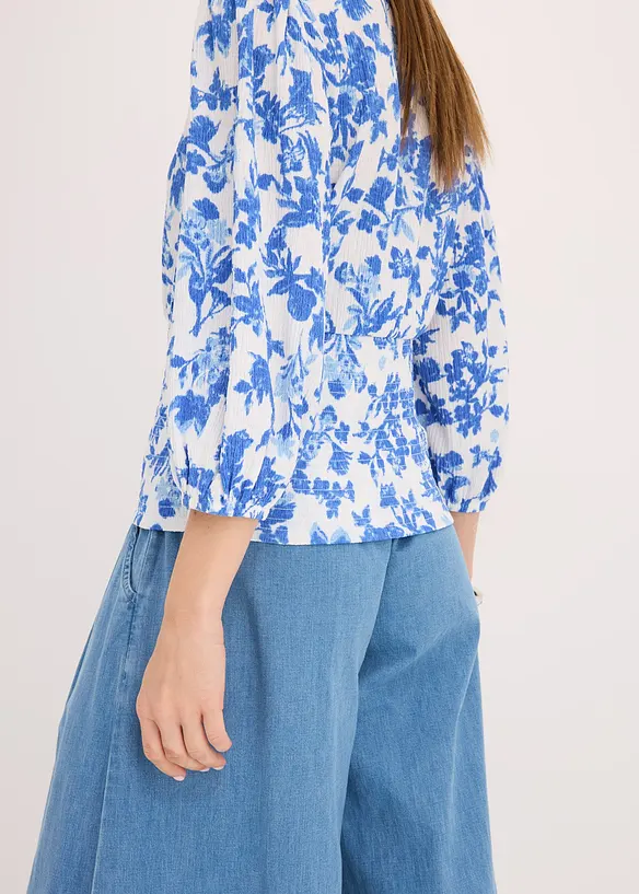 Gesmokt shirt, bonprix