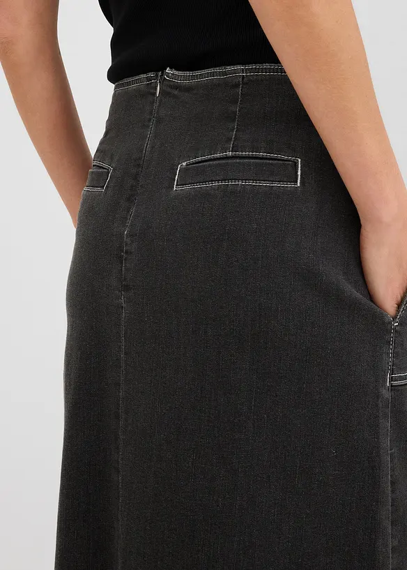 Midi spijkerrok, mid waist, bonprix