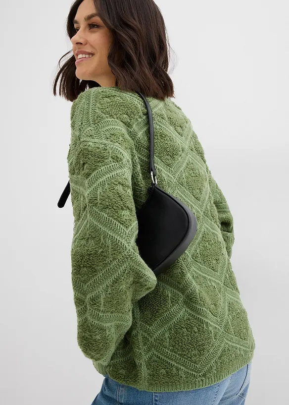 Gebreide boxy trui, bonprix