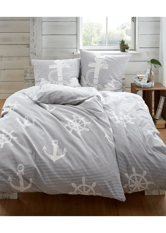 Dekbedovertrek met maritiem dessin, bonprix