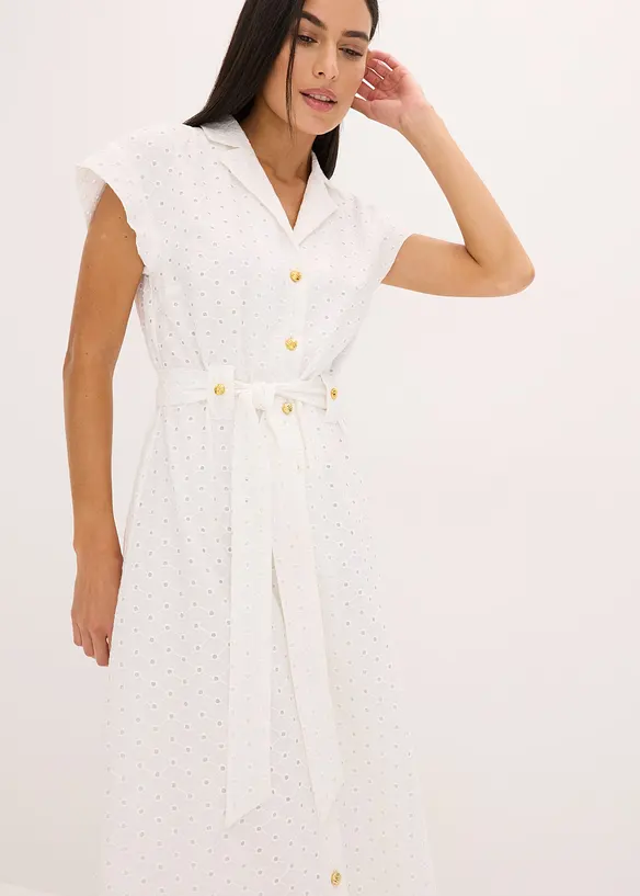 Overhemdjurk met broderie anglaise, bonprix