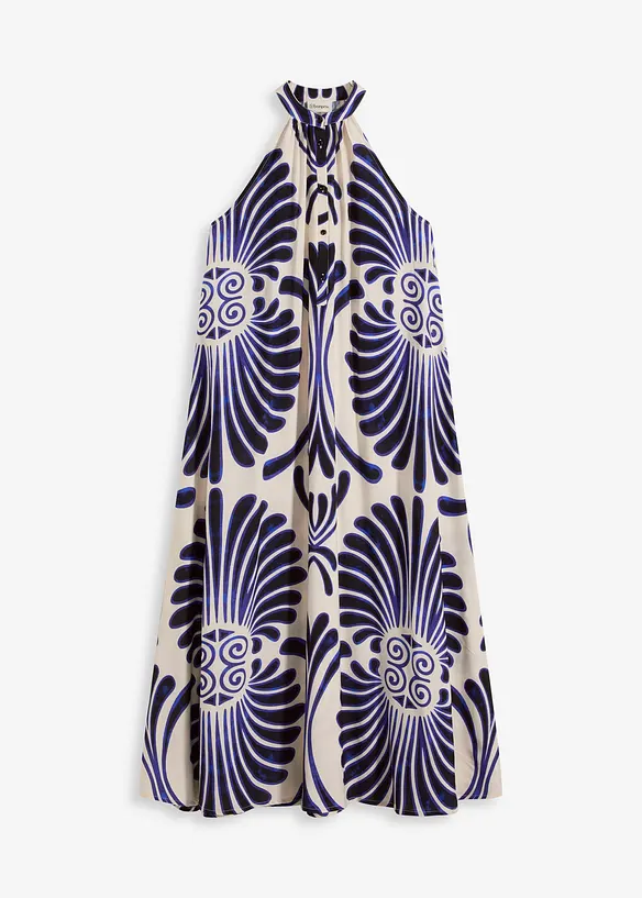 Wijde maxi jurk van vloeiende viscose, bonprix