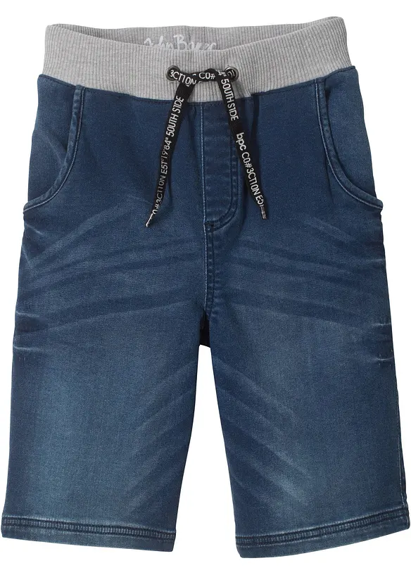 Jongens instap sweat jeans bermuda, regular fit, bonprix