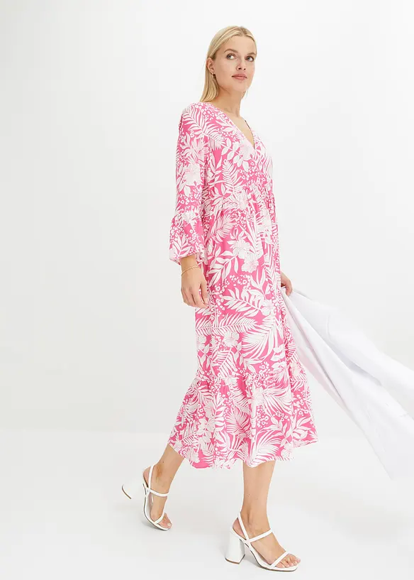 Gedessineerde tuniekjurk van soepele viscose, bonprix