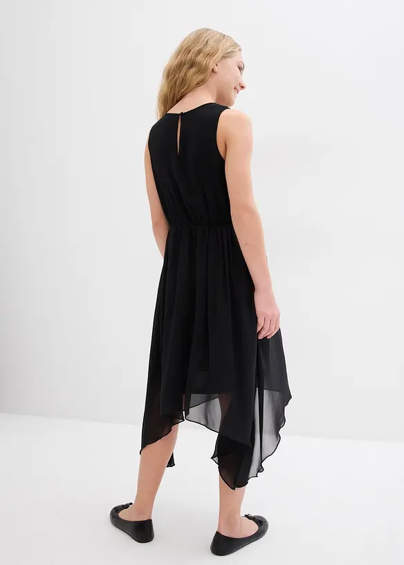 Chiffon jurk met pailletten, bonprix