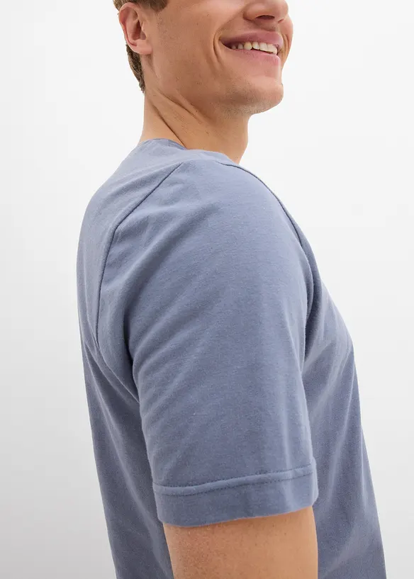 T-shirt (set van 2) van puur katoen, bonprix