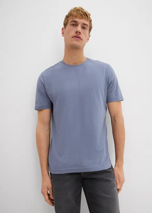 T-shirt (set van 2) van puur katoen, bonprix