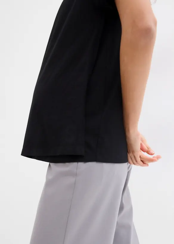 Zwangerschapsshirt / voedingsshirt (set van 2) van biologisch katoen, bonprix