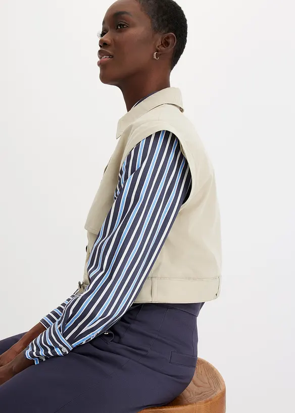 Trenchcoat met afneembare mouwen, bonprix