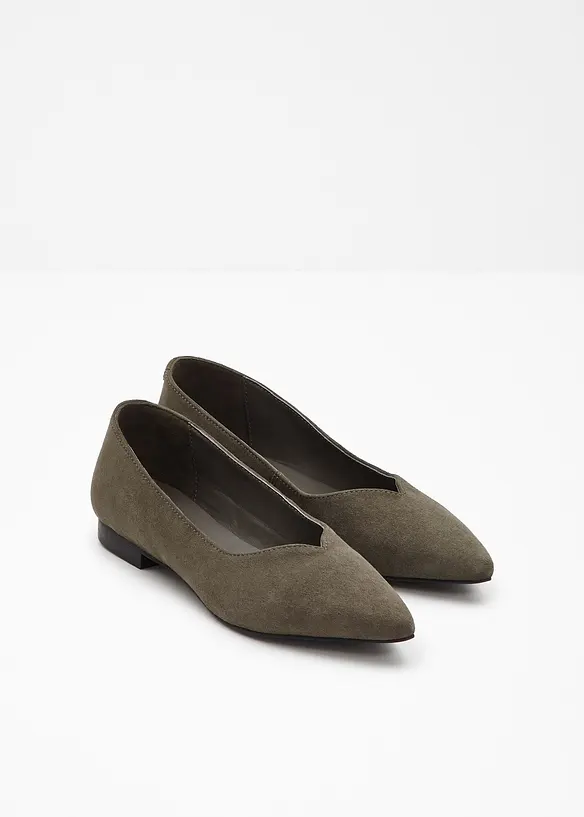 Ballerina's van leer, bonprix