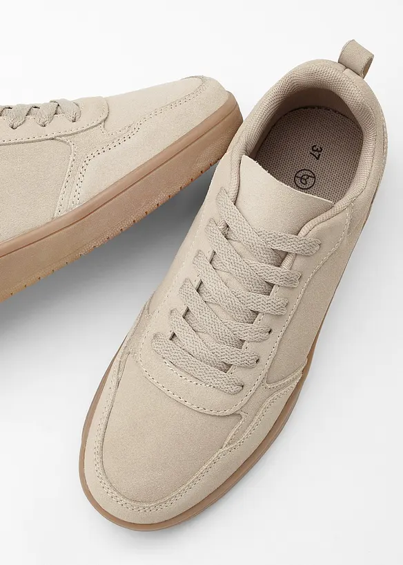 Sneakers van leer, bonprix