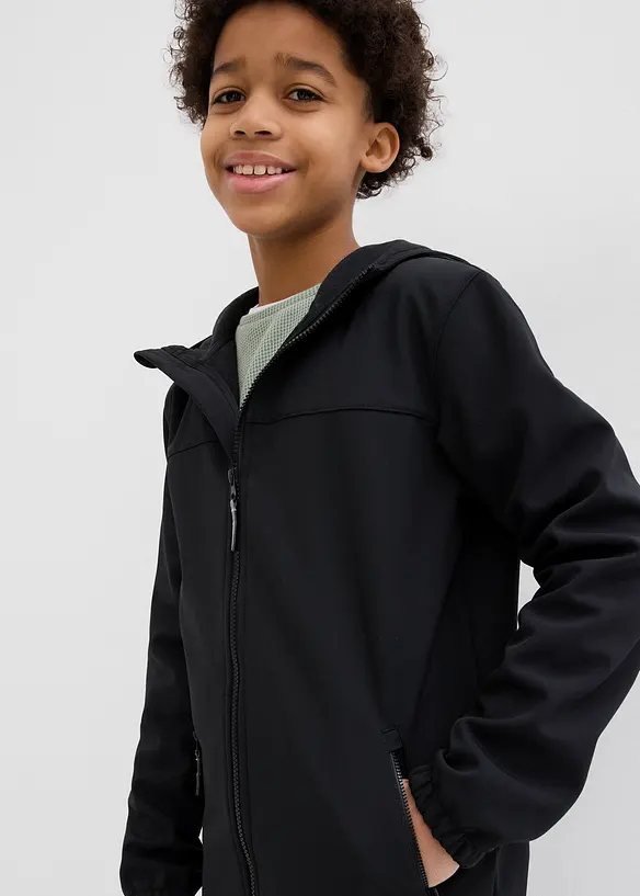 Softshell jas met capuchon, bonprix