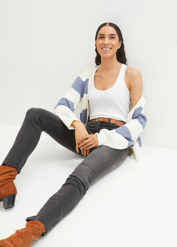 Corrigerende slim fit jeans, high waist, bonprix