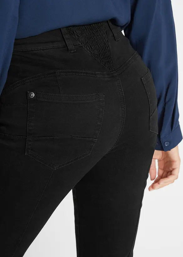 Slim fit jeans met comfortband, mid waist, bonprix