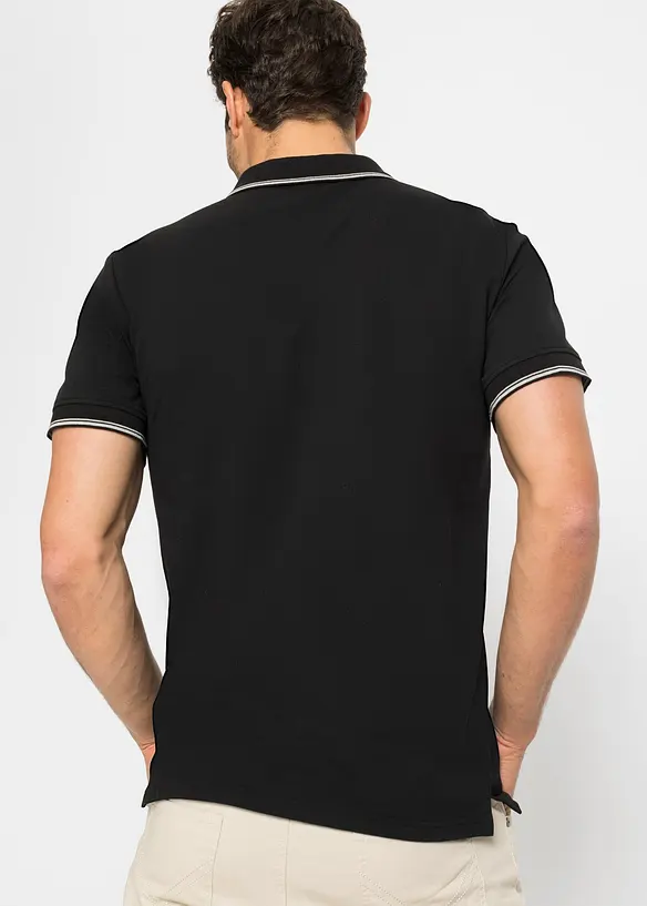 Poloshirt van katoen met ritssluiting, bonprix