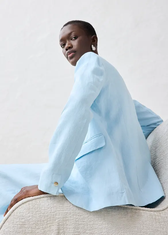 Linnen blazer, bonprix