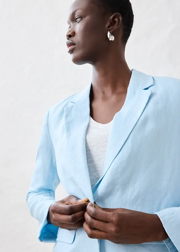 Linnen blazer, bonprix