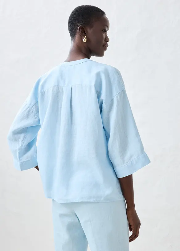 Oversized blouse van puur linnen, bonprix