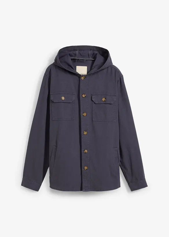 Overshirt met capuchon, bonprix