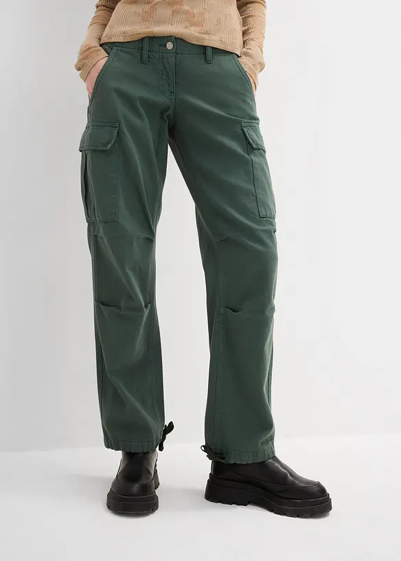 Cargo broek van puur katoen, bonprix