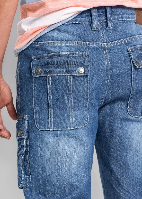 Cargo jeans bermuda regular fit, bonprix