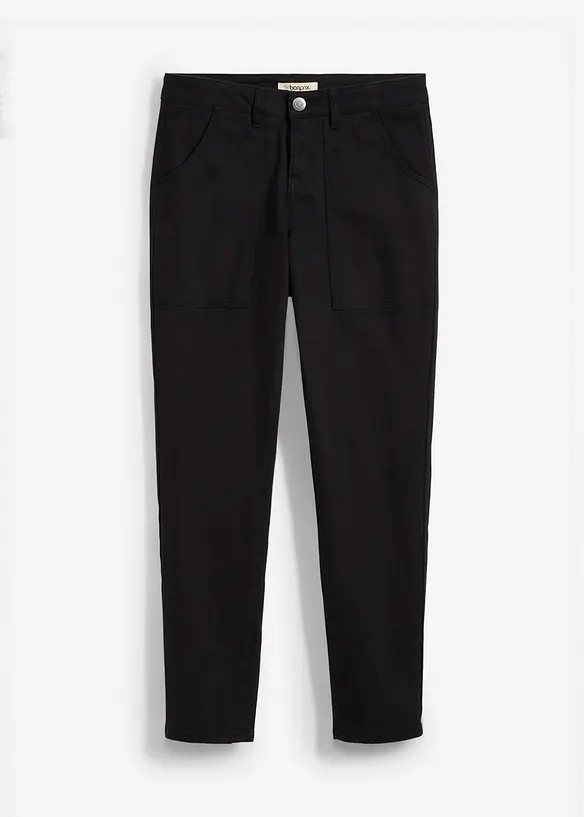 Twill broek van elastische katoenmix, bonprix