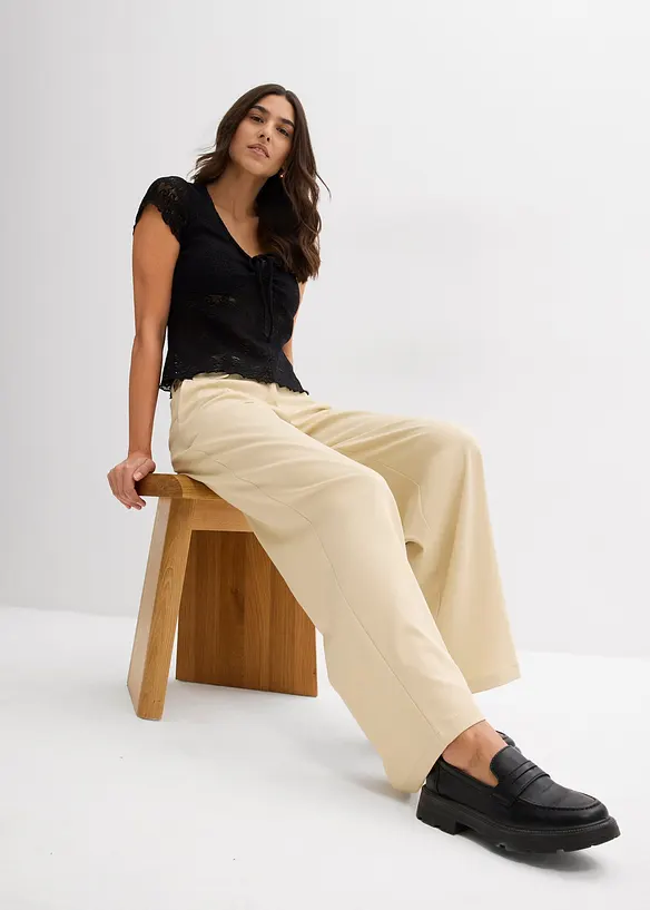 Wijde Marlene Dietrich broek, bonprix