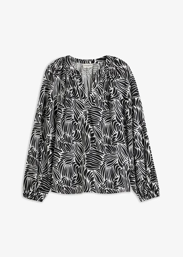 Tuniekblouse van vloeiende viscose, bonprix