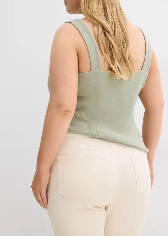 Flared jeans high waist, cropped, bonprix