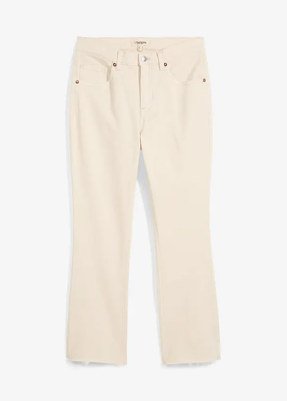Flared jeans high waist, cropped, bonprix