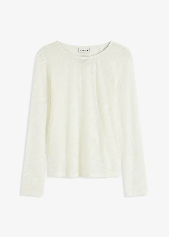 Longsleeve licht transparant, bonprix