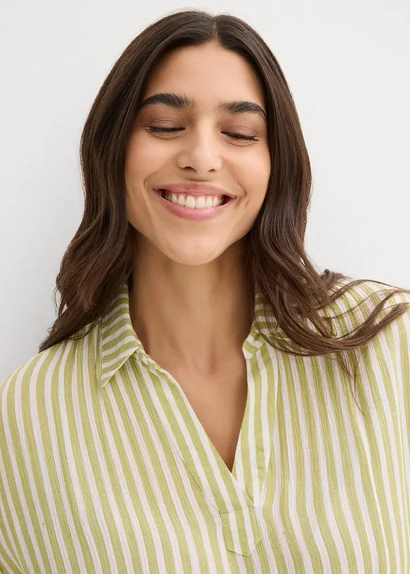 Blouse van soepele viscose, korte mouw, bonprix