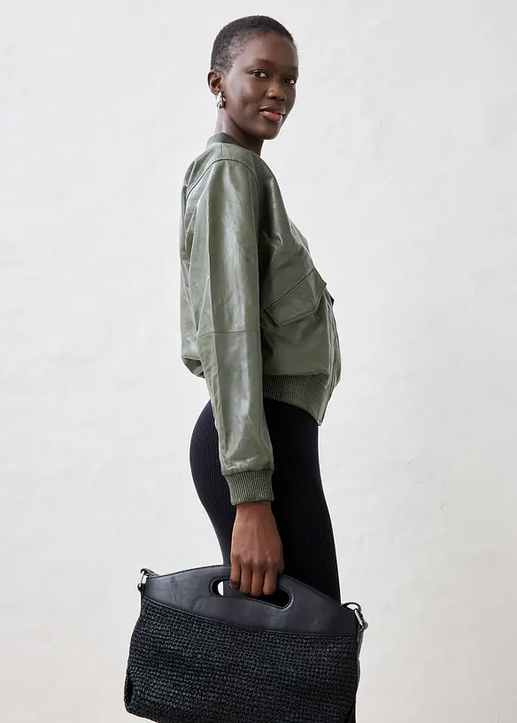 Leren blouson van lamsnappa, bonprix