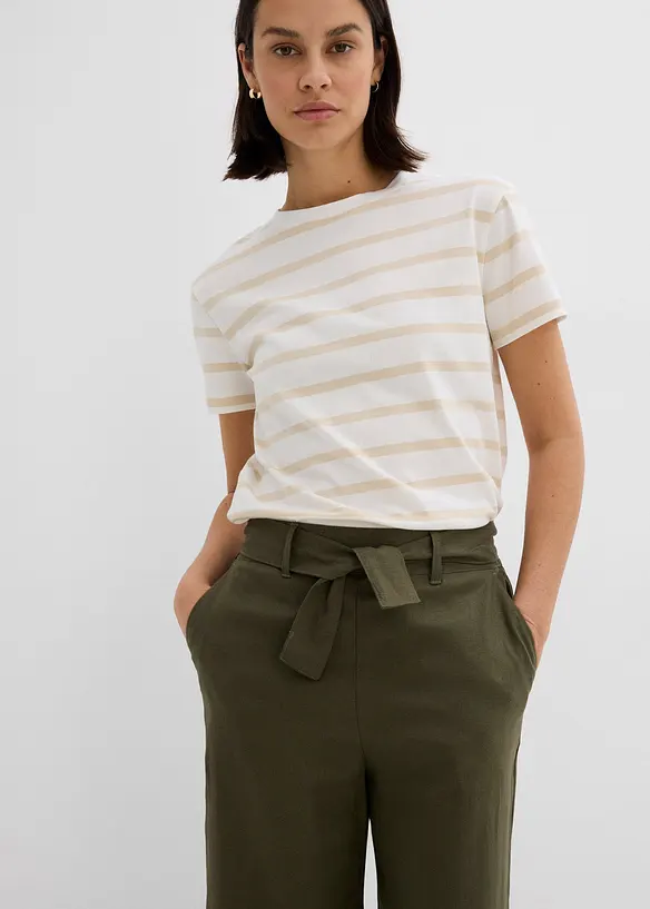 Culotte van lichte linnenmix, bonprix