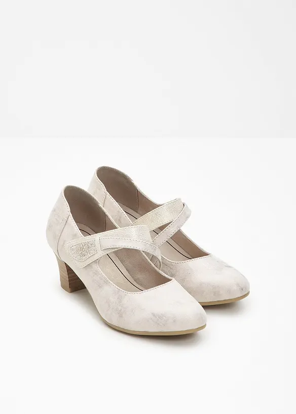 Jana strappy pumps in comfortabele wijdte, Jana