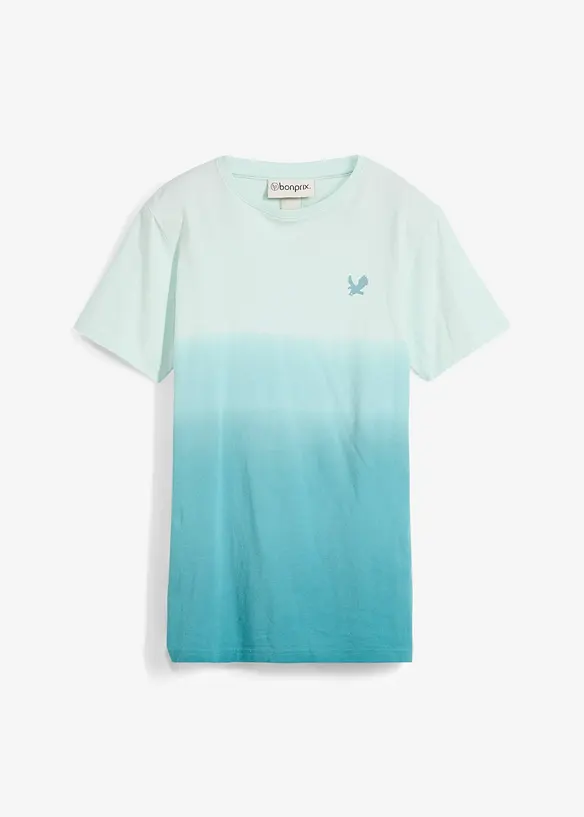 Jongens T-shirt met kleurverloop van puur biologisch katoen, bonprix