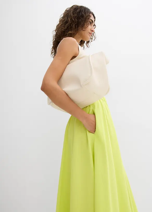 Midirok van een soepele linnenmix, bonprix