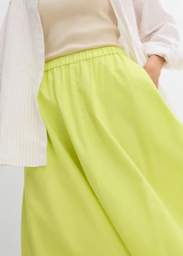 Midirok van een soepele linnenmix, bonprix