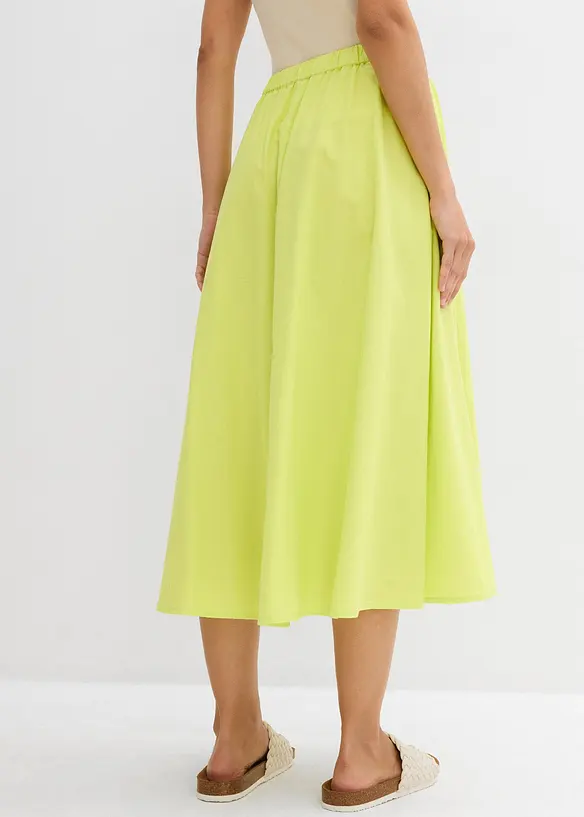 Midirok van een soepele linnenmix, bonprix