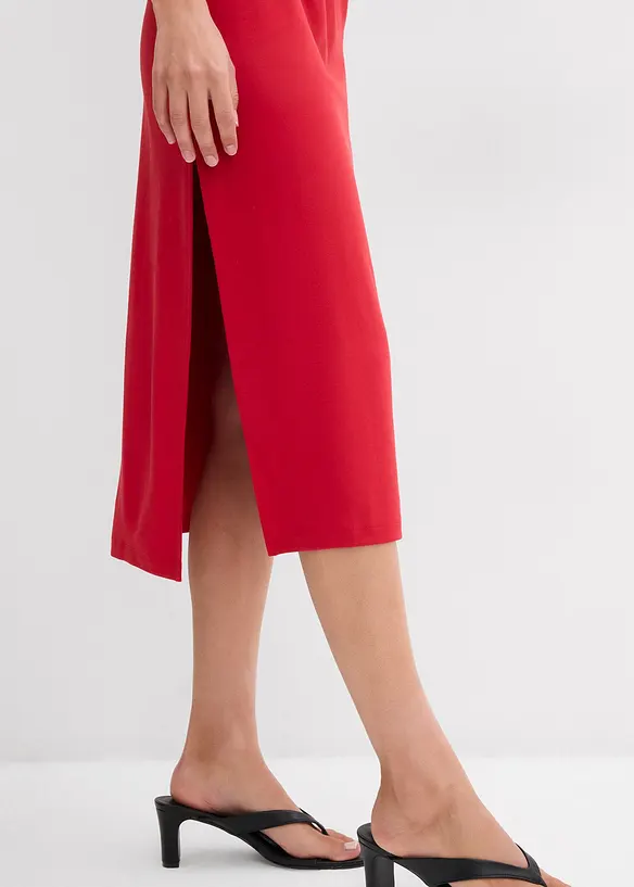 Midi jurk van comfortabel Punto di Roma, bonprix